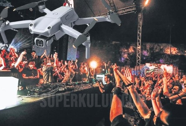 Gece Kulübünde kontrolden çıkan drone genci yaraladı