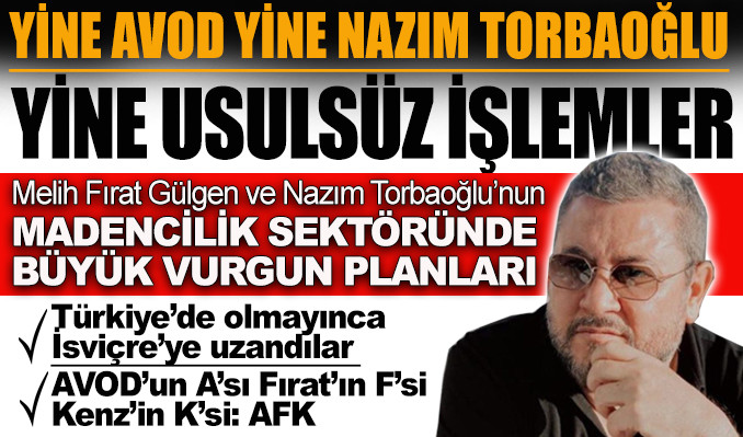 Yine AVOD yine Nazım Torbaoğlu yine usulsüz işlemler!