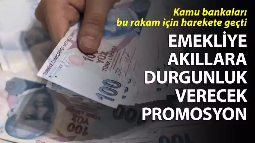 Kamu bankalarından emekliye 30 bin lira promosyon