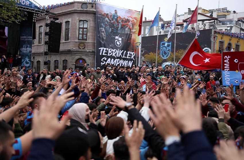 Trabzon’da şampiyonluk coşkusu!