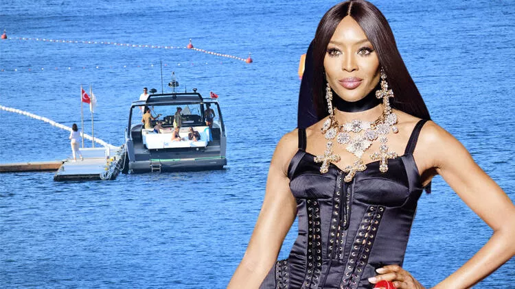 Naomi Campbell kızıyla Bodrum'a geldi