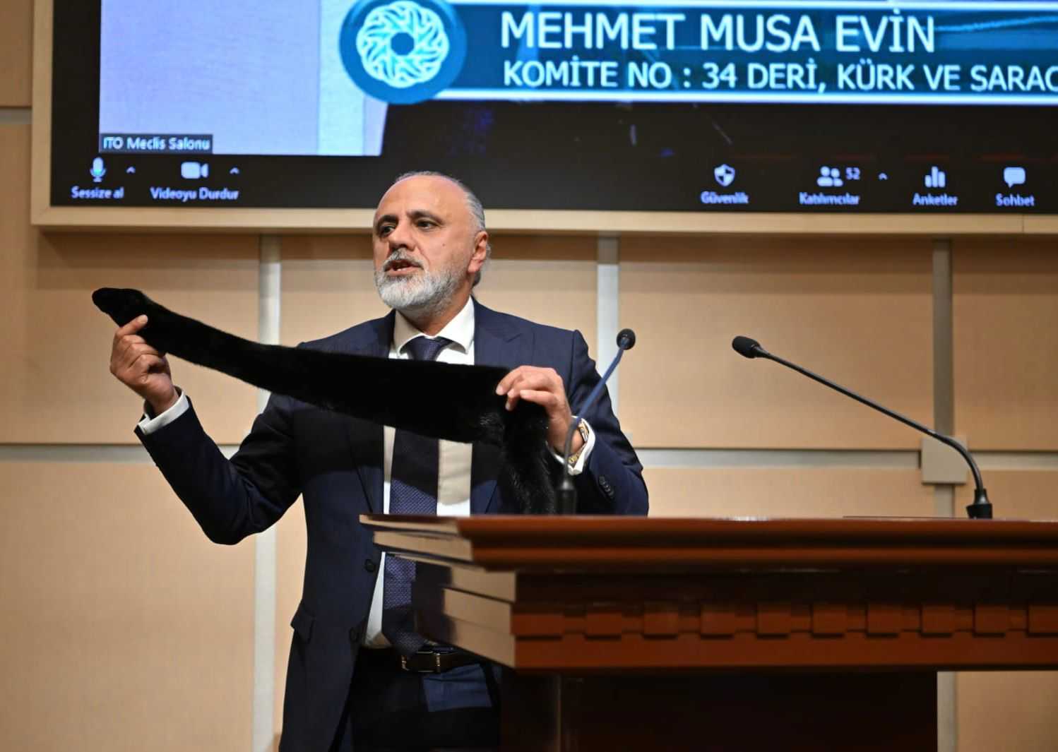 İstanbul Ticaret Odası Meclis üyesi Musa Evin deri sektörünün sorunlarını dile getirdi