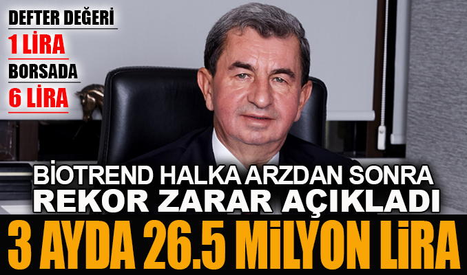 Biotrend halka arzdan sonra rekor zarar açıkladı