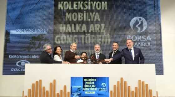 Borsa İstanbul'da gong Koleksiyon Mobilya için çaldı