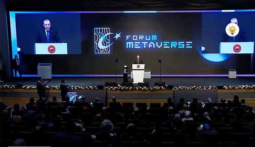 Cumhurbaşkanı Erdoğan, 'Forum Metaverse' programında konuşuyor