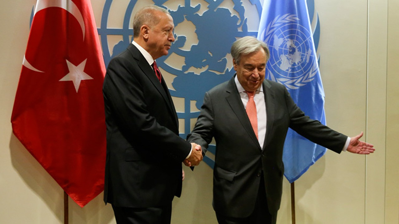 Erdoğan ile BM Genel Sekreteri Guterres arasında Rusya-Ukrayna savaşı görüşmesi