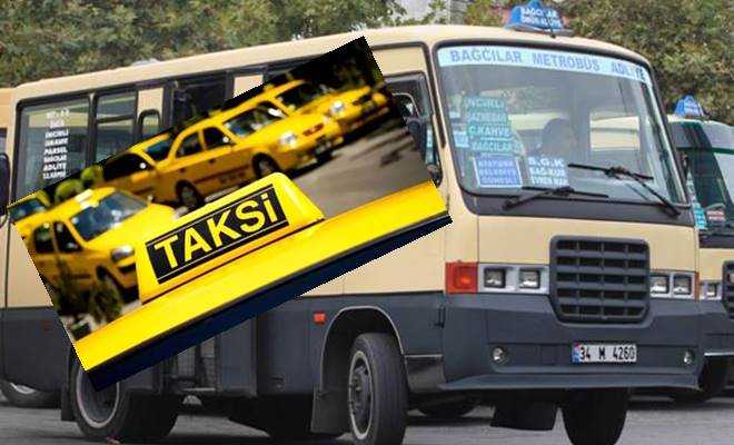 İstanbul'da taksi, minibüs ve dolmuş ücretlerine yüzde 11 zam yapıldı