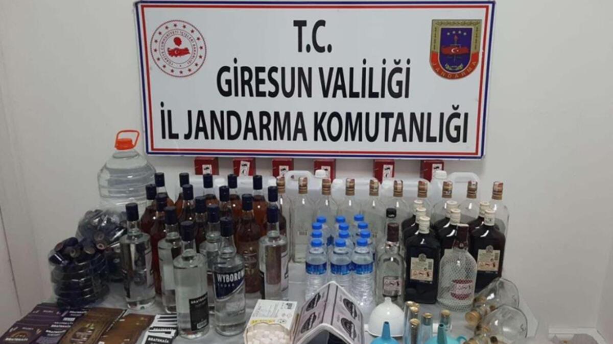 Giresun’da sahte içki operasyonu