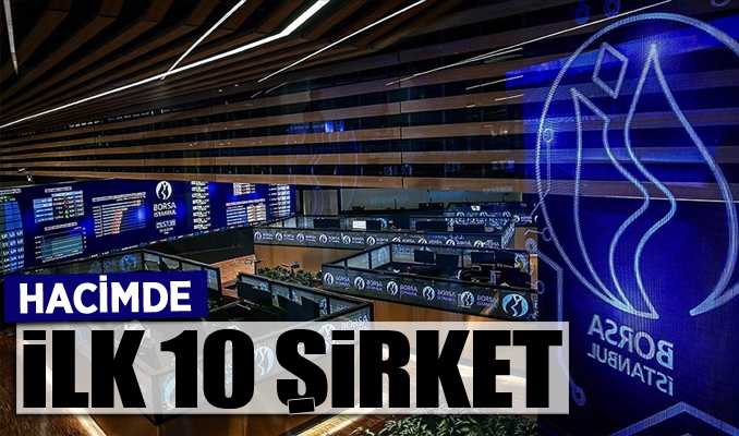 Hacimde ilk 10 şirket