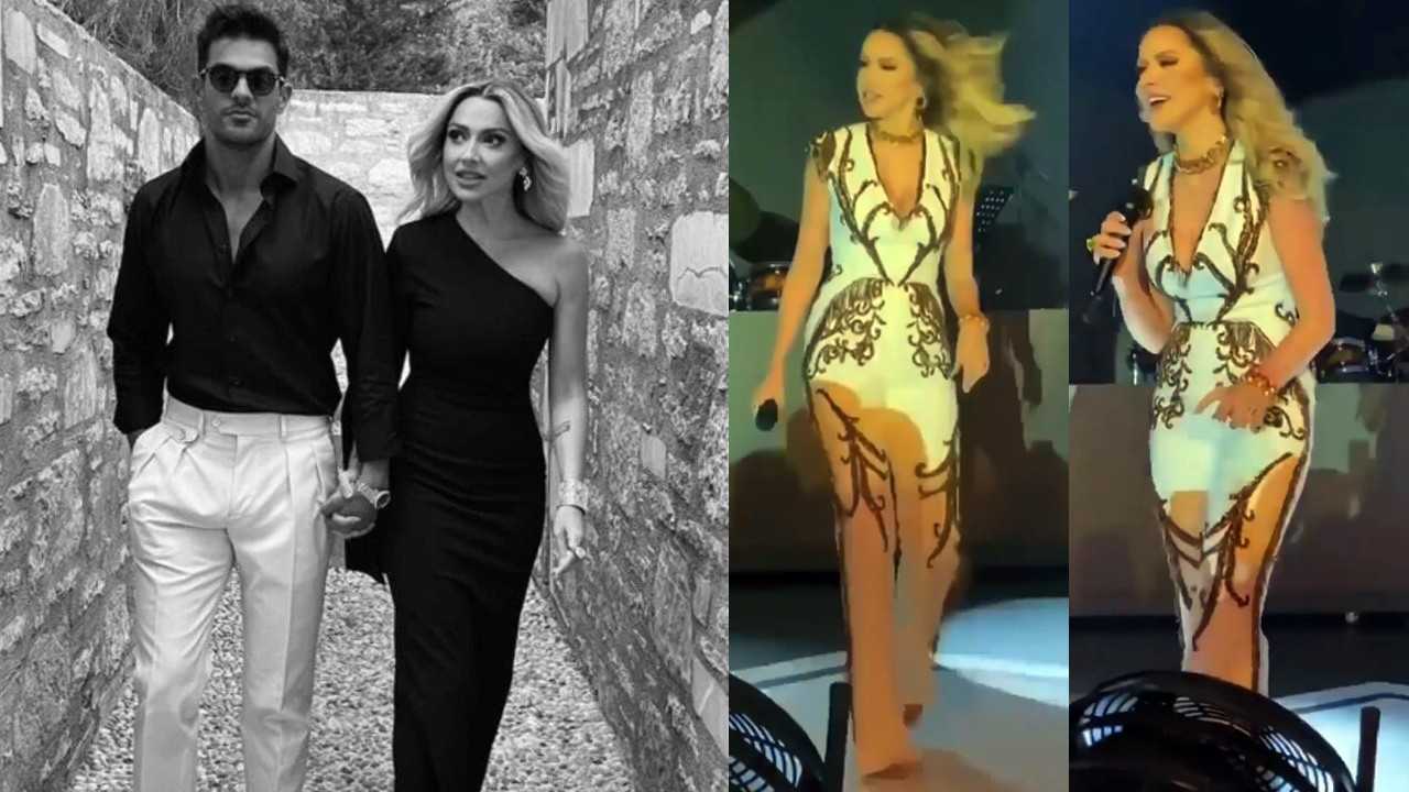 Hadise sahnede fırtına gibi esti