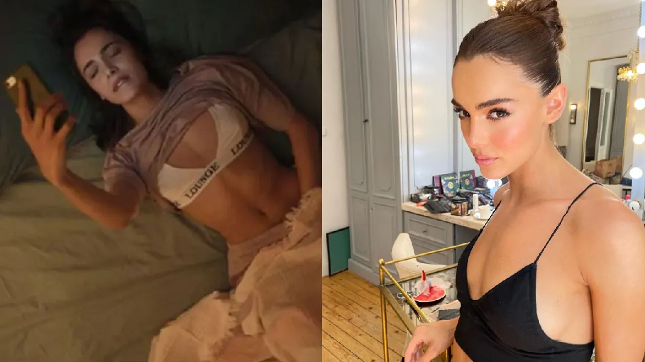 Mastürbasyon sahnesi olay olan Hafsanur Sancaktutan bikinili pozu ile sosyal medyayı yıktı
