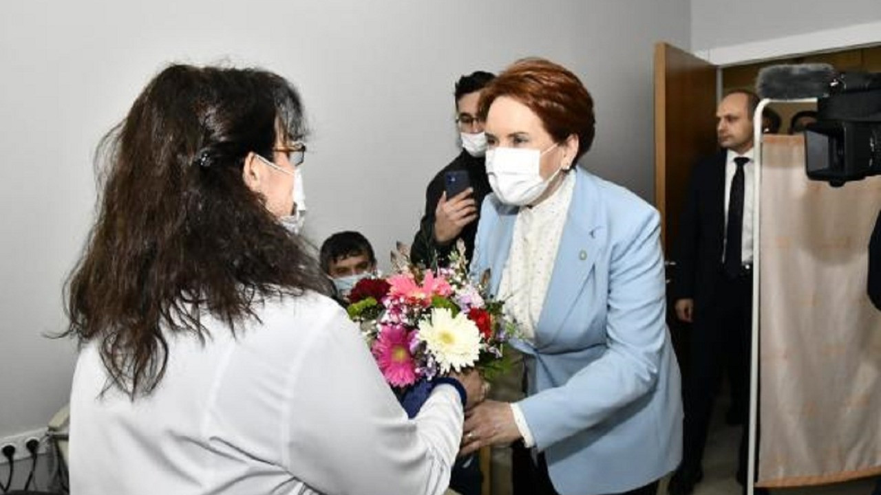 İYİ Parti Genel Başkanı Meral Akşener'den sağlık çalışanlarına ziyaret