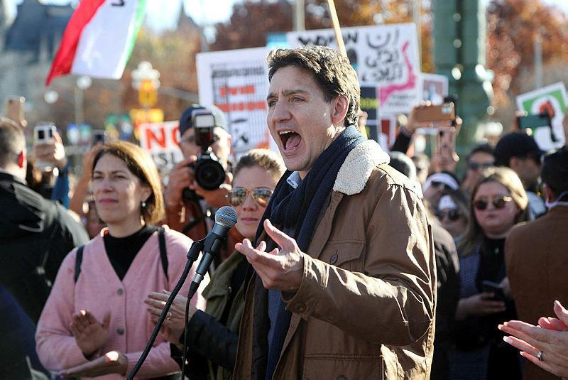 Kanada Başbakanı Trudeau İran karşıtı gösterilere katıldı