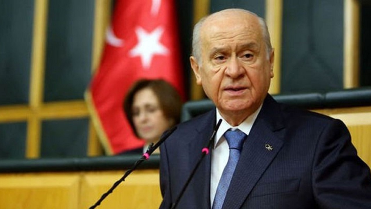 MHP Genel Başkanı Devlet Bahçeli Partisi'nin grup toplantısında konuşuyor.