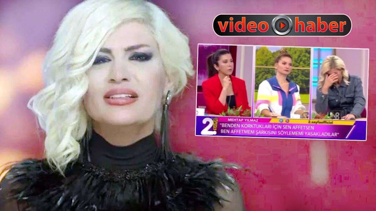 Popstar Mehtap canlı yayında gözyaşlarına boğuldu