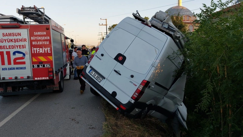 Canlı yayın aracı çok feci kaza yaptı!