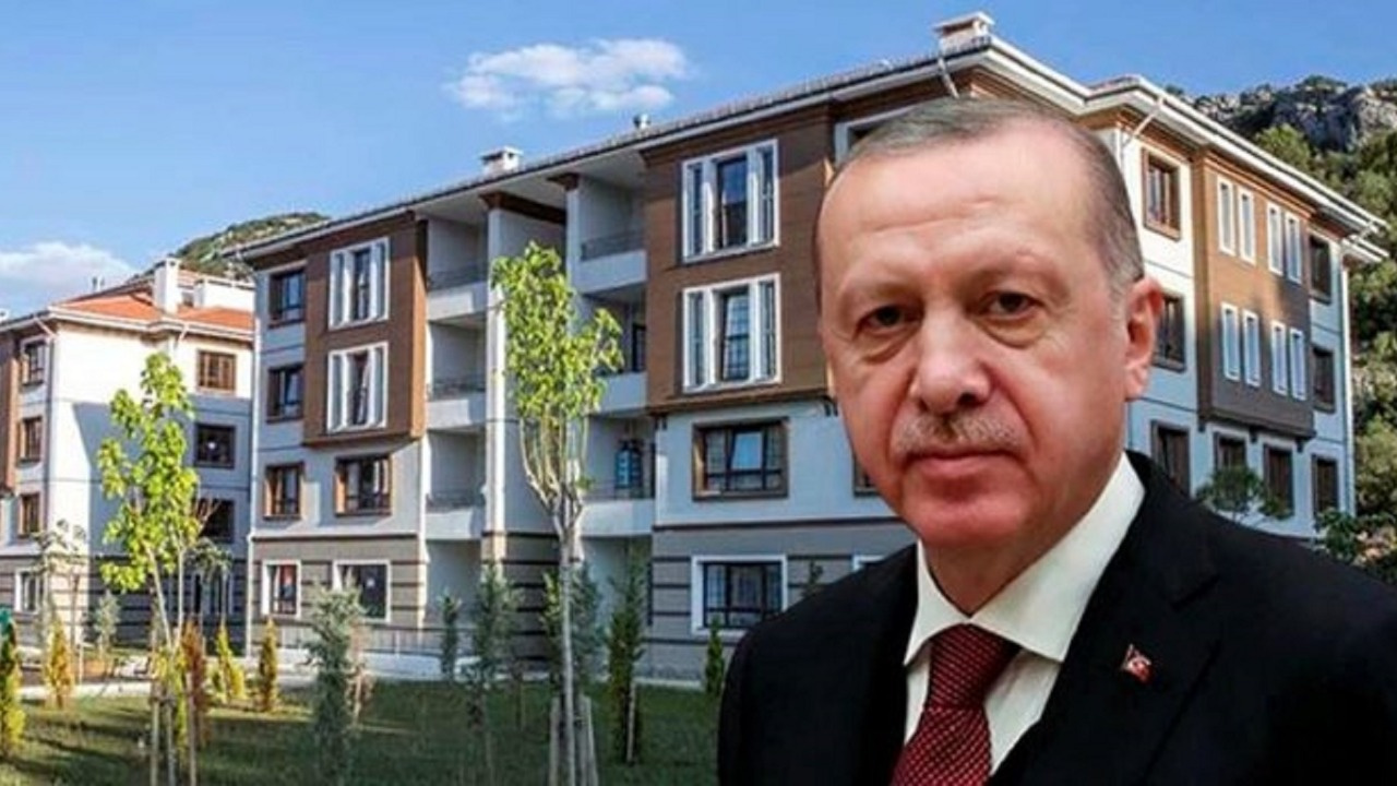 TOKİ sosyal konut projesinde ilk temel atılıyor! Cumhurbaşkanı Recep Tayyip Erdoğan konuşuyor