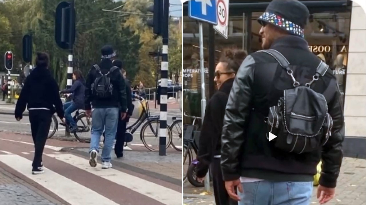 Ünlü sevgililer Amsterdam sokaklarında sobelendi!
